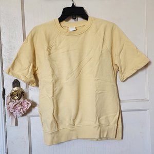 H&M SHORT SLEEVE SWEATSHIRT